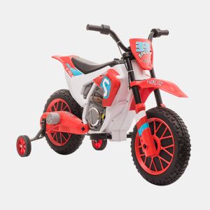 HOMCOM Mota Elétrica para Crianças acima de 3 Anos 12V Mota de Brinquedo Infantil com 2 Rodas de Equilíbrio Velocidade Máx. 8kmh Arranque Suave 106,5x51,5x68cm Vermelho