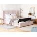 Beliani Cama con banco de almacenaje Terciopelo NOYERS 210x247 Beliani Cama con banco de almacenaje Terciopelo NOYERS 210x247 Beige