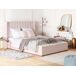 Beliani Cama con banco de almacenaje Terciopelo NOYERS 210x247 Beliani Cama con banco de almacenaje Terciopelo NOYERS 210x247 Beige