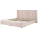 Beliani Cama con banco de almacenaje Terciopelo NOYERS 210x247 Beliani Cama con banco de almacenaje Terciopelo NOYERS 210x247 Beige