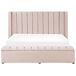 Beliani Cama con banco de almacenaje Terciopelo NOYERS 210x247 Beliani Cama con banco de almacenaje Terciopelo NOYERS 210x247 Beige