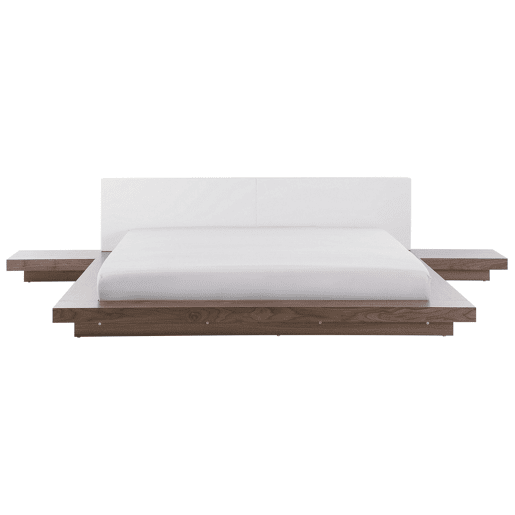 Cama de água Pele sintética ZEN 180 x 200 cm Freixo castanho