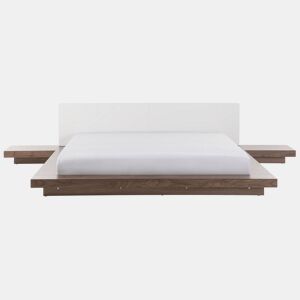 Cama de água Pele sintética ZEN 180 x 200 cm Freixo castanho