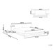 Beliani Cama de agua MDF ZEN 328x229 Beliani Cama de agua MDF ZEN 328x229 Marrón