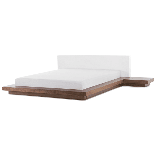 Cama de água Pele sintética ZEN 180 x 200 cm Freixo castanho