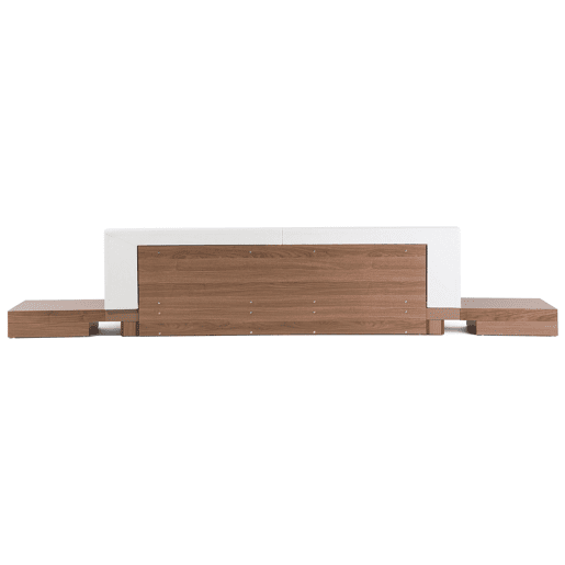 Cama de água Pele sintética ZEN 180 x 200 cm Freixo castanho