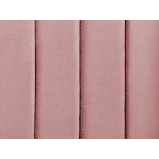 Cama com banco de arrumação Veludo NOYERS 140 x 200 cm Rosa