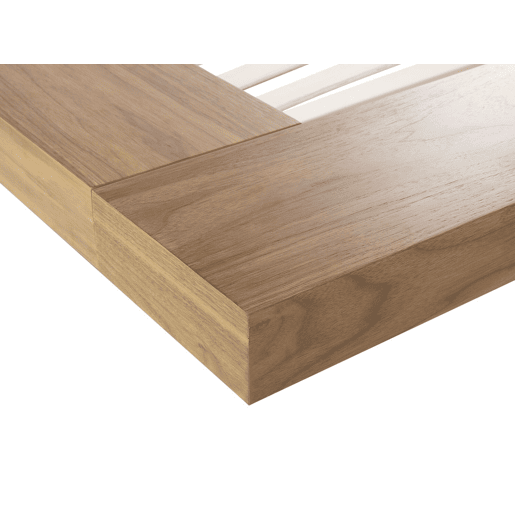 Cama de água Pele sintética ZEN 160 x 200 cm Freixo natural