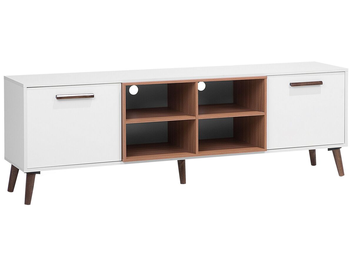 Beliani Mueble TV ALLOA 180 Blanco
