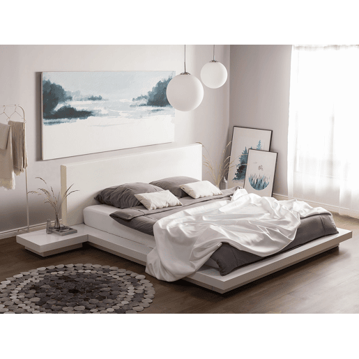 Cama ZEN 160 x 200 cm Branco