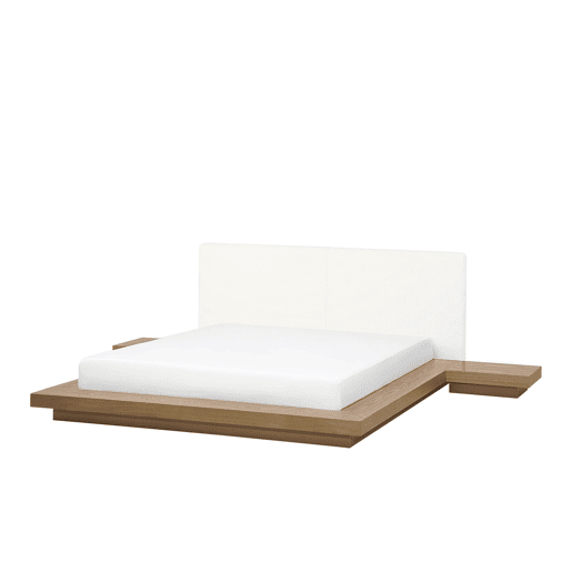 Cama Pele sintética ZEN 180 x 200 cm Freixo natural