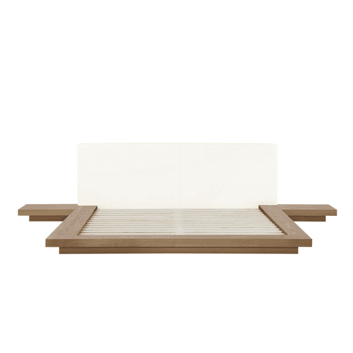 Cama Pele sintética ZEN 180 x 200 cm Freixo natural