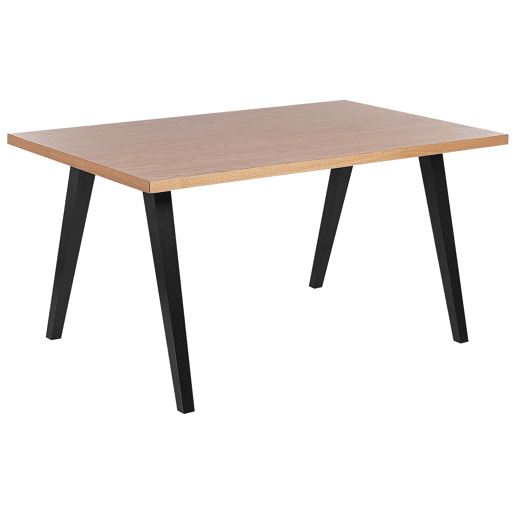 Mesa de jantar LENISTER CastanhoPreto 150 cm 90 cm