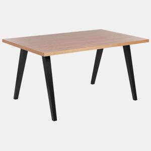Mesa de jantar LENISTER CastanhoPreto 150 cm 90 cm