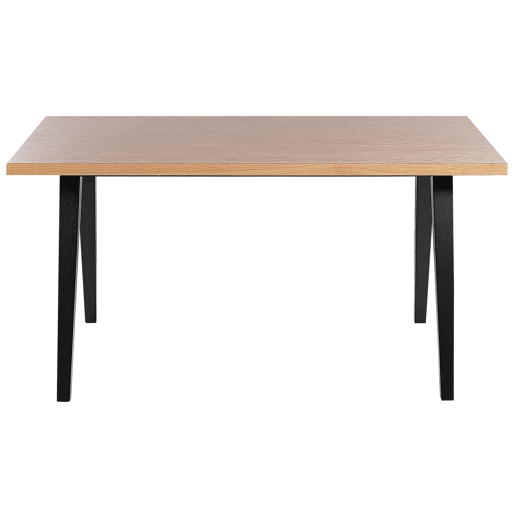 Mesa de jantar LENISTER CastanhoPreto 150 cm 90 cm