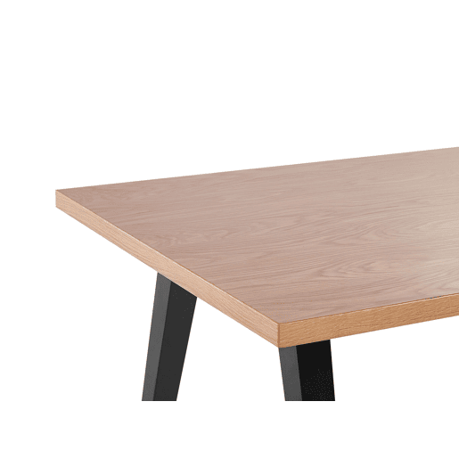 Mesa de jantar LENISTER CastanhoPreto 150 cm 90 cm