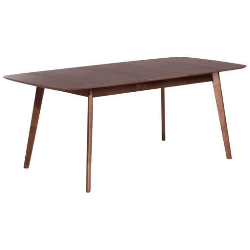 Mesa de jantar extensível MADOX Nogueira escura 150190 cm 90 cm