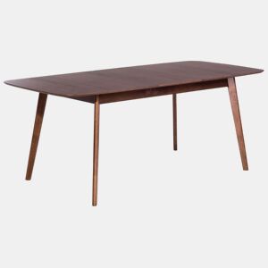 Mesa de jantar extensível MADOX Nogueira escura 150190 cm 90 cm