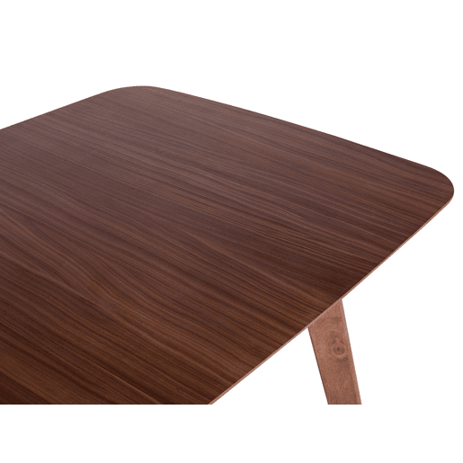 Mesa de jantar extensível MADOX Nogueira escura 150190 cm 90 cm