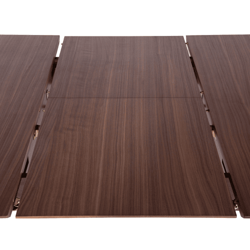 Mesa de jantar extensível MADOX Nogueira escura 150190 cm 90 cm