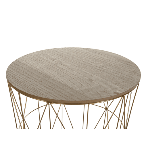 Mesa de apoio LANARK Dourado com arrumação