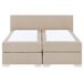 Beliani Cama continental Piel sintética PRESIDENT 170x210 Beliani Cama continental Piel sintética PRESIDENT 170x210 Beige