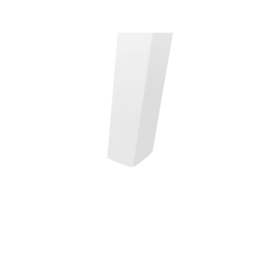Mesa de jantar LENISTER CastanhoBranco 150 cm 90 cm