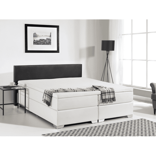 Beliani Cama continental Pele sintética PRESIDENT