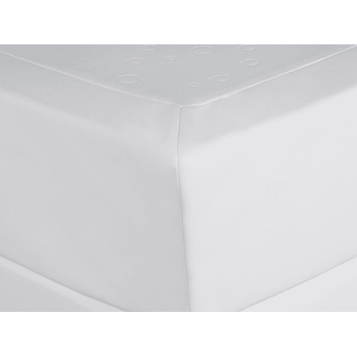 Cama continental Pele sintética PRESIDENT 180 x 200 cm Branco