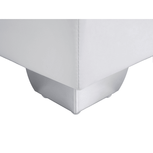Cama continental Pele sintética PRESIDENT 180 x 200 cm Branco