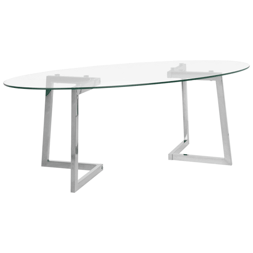 Mesa de centro FRESNO Vidro Prateado Mesa de centro FRESNO Vidro Prateado
