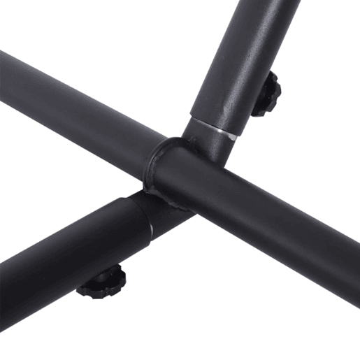 Outsunny Estrutura Ajustável para Hamaca Universal em Ferro Suporta até 120 kg 290x117x108 cm Preto