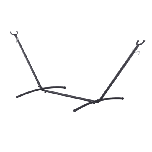Outsunny Estrutura Ajustável para Hamaca Universal em Ferro Suporta até 120 kg 290x117x108 cm Preto
