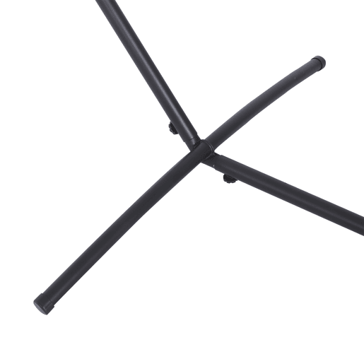 Outsunny Estrutura Ajustável para Hamaca Universal em Ferro Suporta até 120 kg 290x117x108 cm Preto
