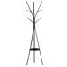 Perchero de Pie Metálico Metal, MDF HOMCOM Perchero de Pie Metálico Metal, MDF HOMCOM Negro