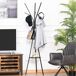 Perchero de Pie Metálico Metal, MDF HOMCOM Perchero de Pie Metálico Metal, MDF HOMCOM Negro