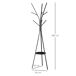 Perchero de Pie Metálico Metal, MDF HOMCOM Perchero de Pie Metálico Metal, MDF HOMCOM Negro