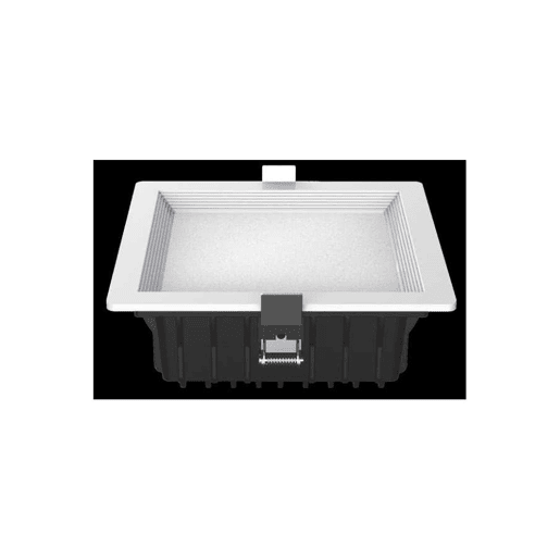 candeeiros de embutir  downlights metal cor branca intego série 18cm
