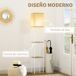 Lámpara de Pie MDF, Metal, Tela de TC HOMCOM, hogar - iluminación Lámpara de Pie MDF, Metal, Tela de TC HOMCOM, hogar - iluminación Multicolor