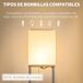 Lámpara de Pie MDF, Metal, Tela de TC HOMCOM, hogar - iluminación Lámpara de Pie MDF, Metal, Tela de TC HOMCOM, hogar - iluminación Multicolor