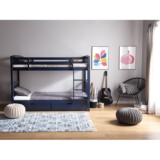 Beliche com gavetas Pinho REVIN 90 x 200 cm Azul marinho