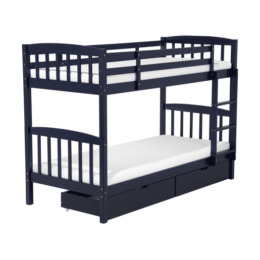 Beliche com gavetas Pinho REVIN 90 x 200 cm Azul marinho