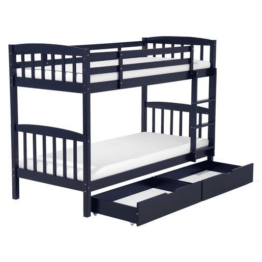 Beliche com gavetas Pinho REVIN 90 x 200 cm Azul marinho
