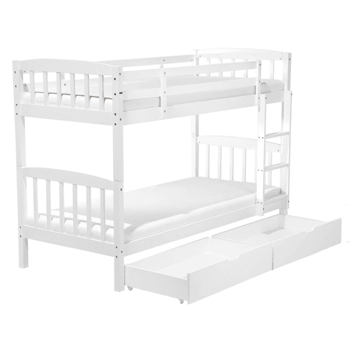 Beliche com gavetas Pinho REVIN 90 x 200 cm Branco Beliche com gavetas Pinho REVIN 90 x 200 cm Branco