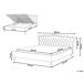 Beliani Cama con almacenaje Piel sintética METZ 189x215 Beliani Cama con almacenaje Piel sintética METZ 189x215 Blanco