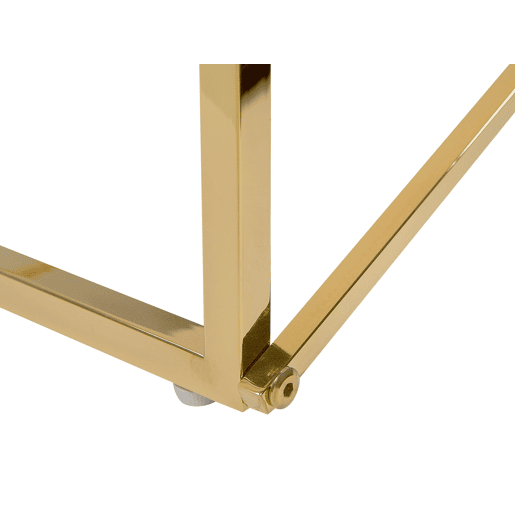 Mesa de centro EMPORIA Vidro de segurança (temperado) BrancoDourado