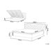 Beliani Cama con almacenaje Piel sintética METZ 212x215 Beliani Cama con almacenaje Piel sintética METZ 212x215 Blanco