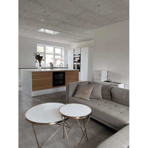 Mesa de centro MERIDIAN Vidro de segurança (temperado) BrancoDourado