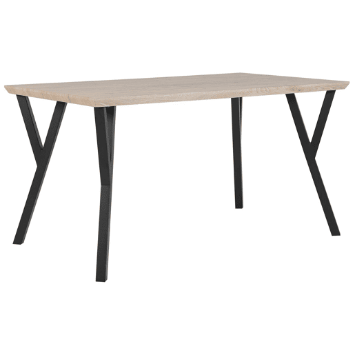 Mesa de jantar BRAVO Castanho claro 140 cm 80 cm
