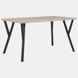 Mesa de jantar BRAVO Castanho claro 140 cm 80 cm